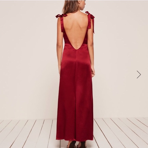 ISO REFORMATION TANYA DRESS RED - Picture 3 of 4